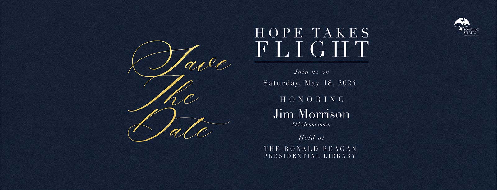 Hope Takes Flight 2024 - Save the Date